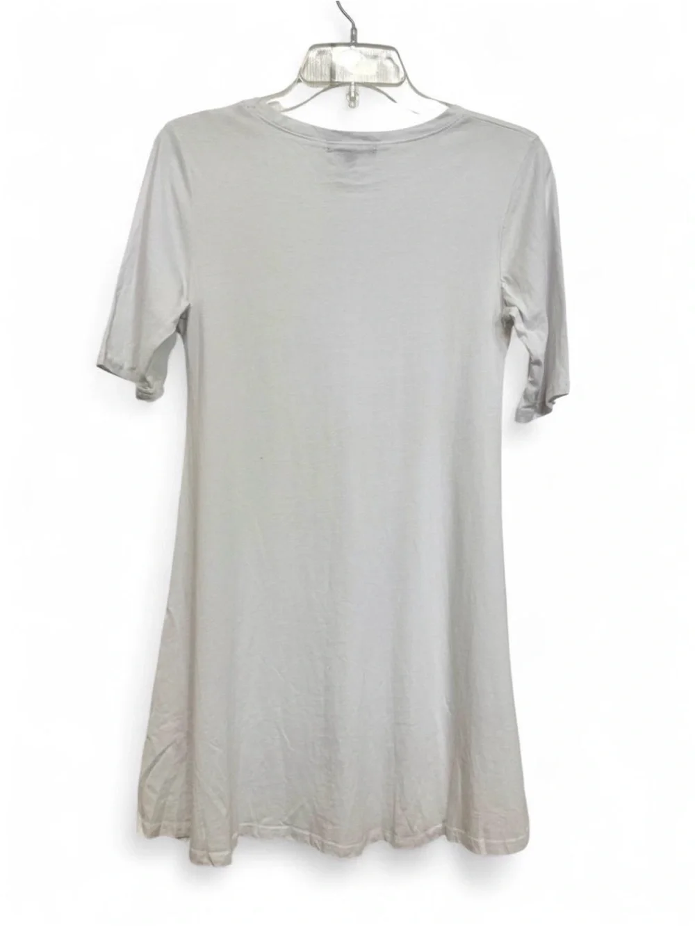 Eileen Fisher White Organic Cotton T-Shirt Swing Dress